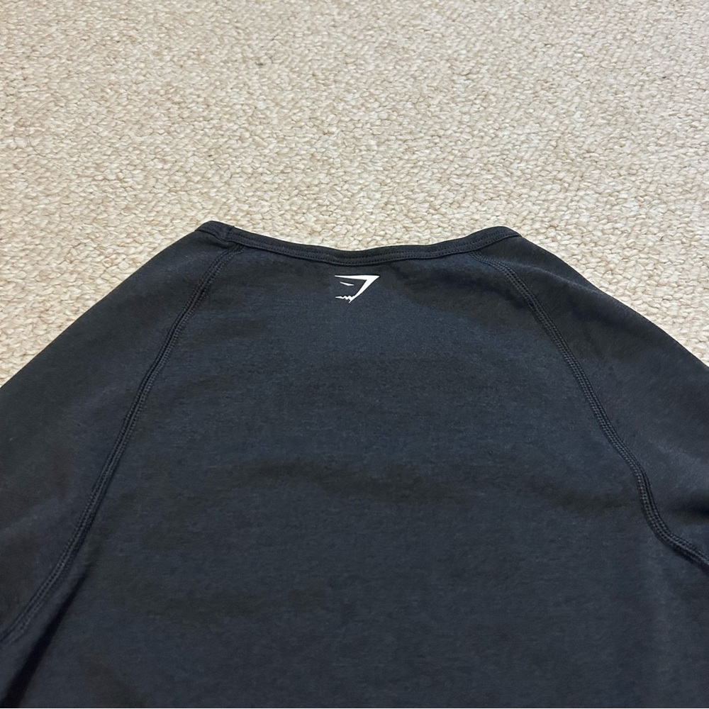 Gymshark Vital Seamless Crop Top women's medium black marl NWT Workout Athletic - Picture 11 of 14